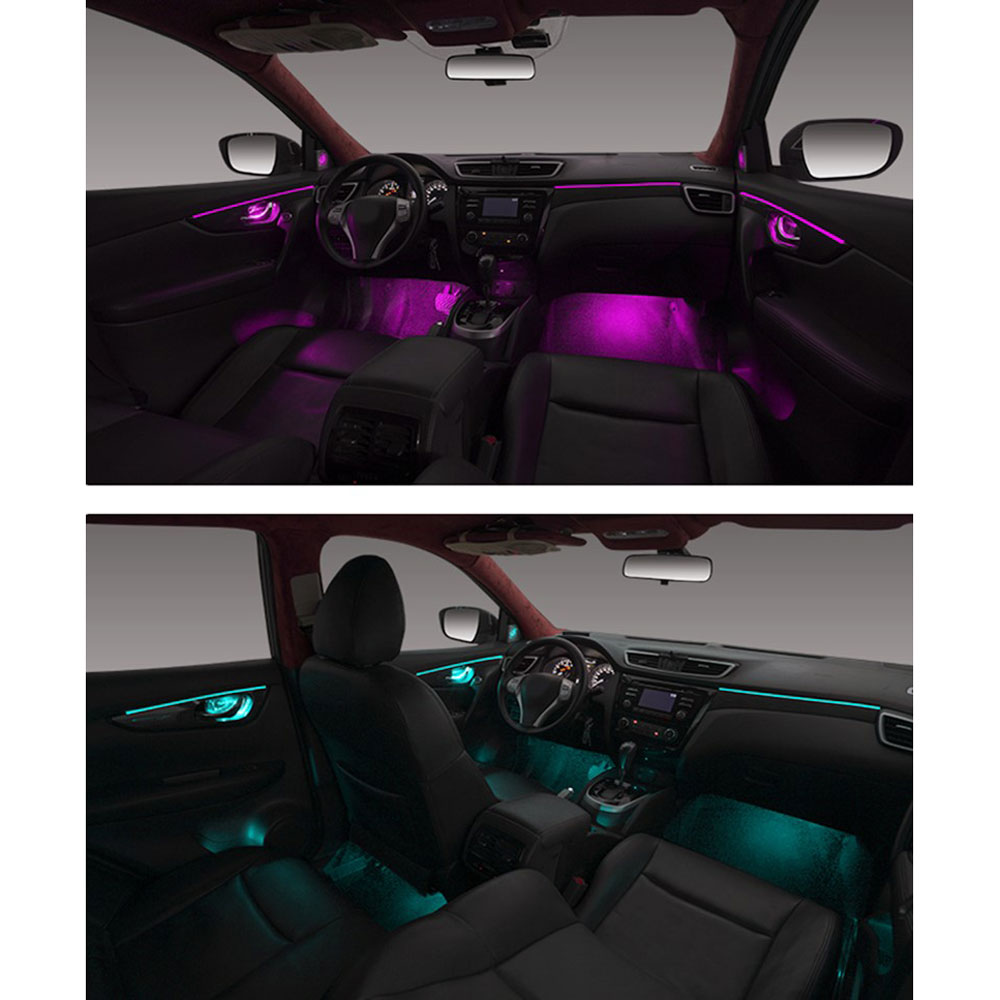 DIG AMBIENT NISSAN QASHQAI II (PB) (Digital iQ Ambient Light for NISSAN QASHQAI mod. 2014-2021 with 18 Lights) PIANO BLACK - Image 5