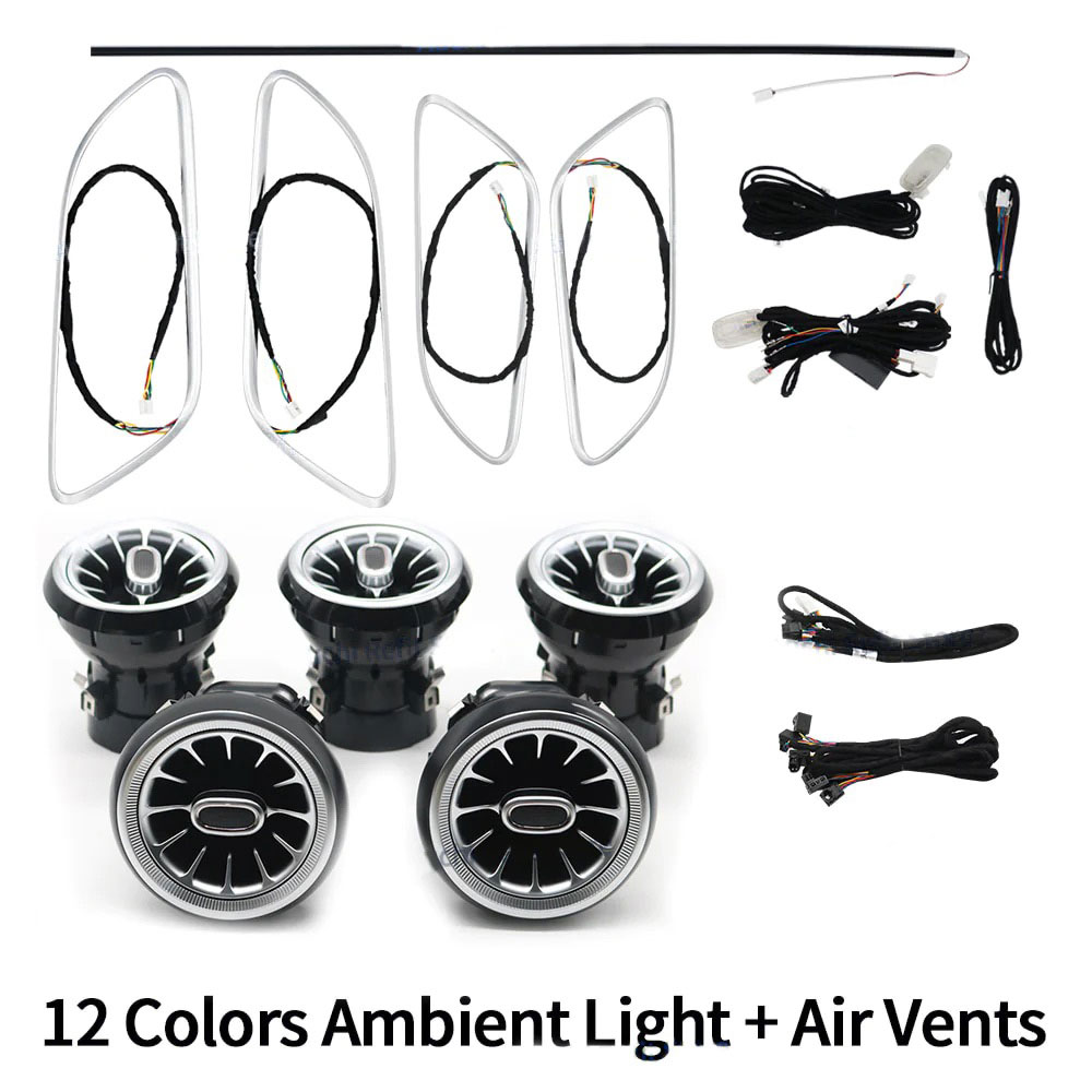 DIQ AMBIENT 8177 (FK) - MERCEDES A-CLA-GLA mod. 2012-2020 (Digital iQ Full Ambient Light Kit for MERCEDES A – CLA – GLA mod. 2012-2020 with 12 lights FULLKIT) - Image 2