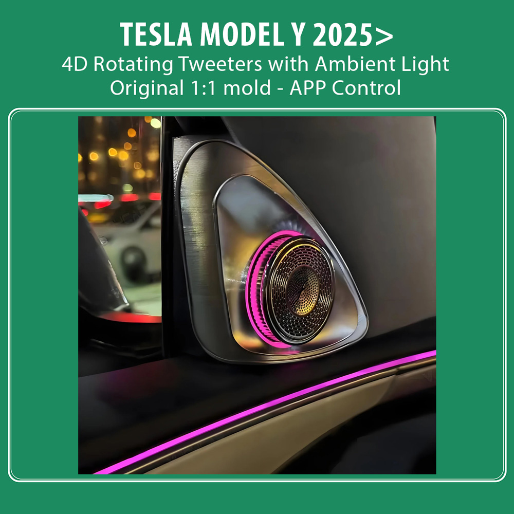 DIGITAL IQ AMBIENT TS 3923 TESLA MODEL Y mod. 2025> (Ambient Light 4D Rotating Tweeters) - Image 2
