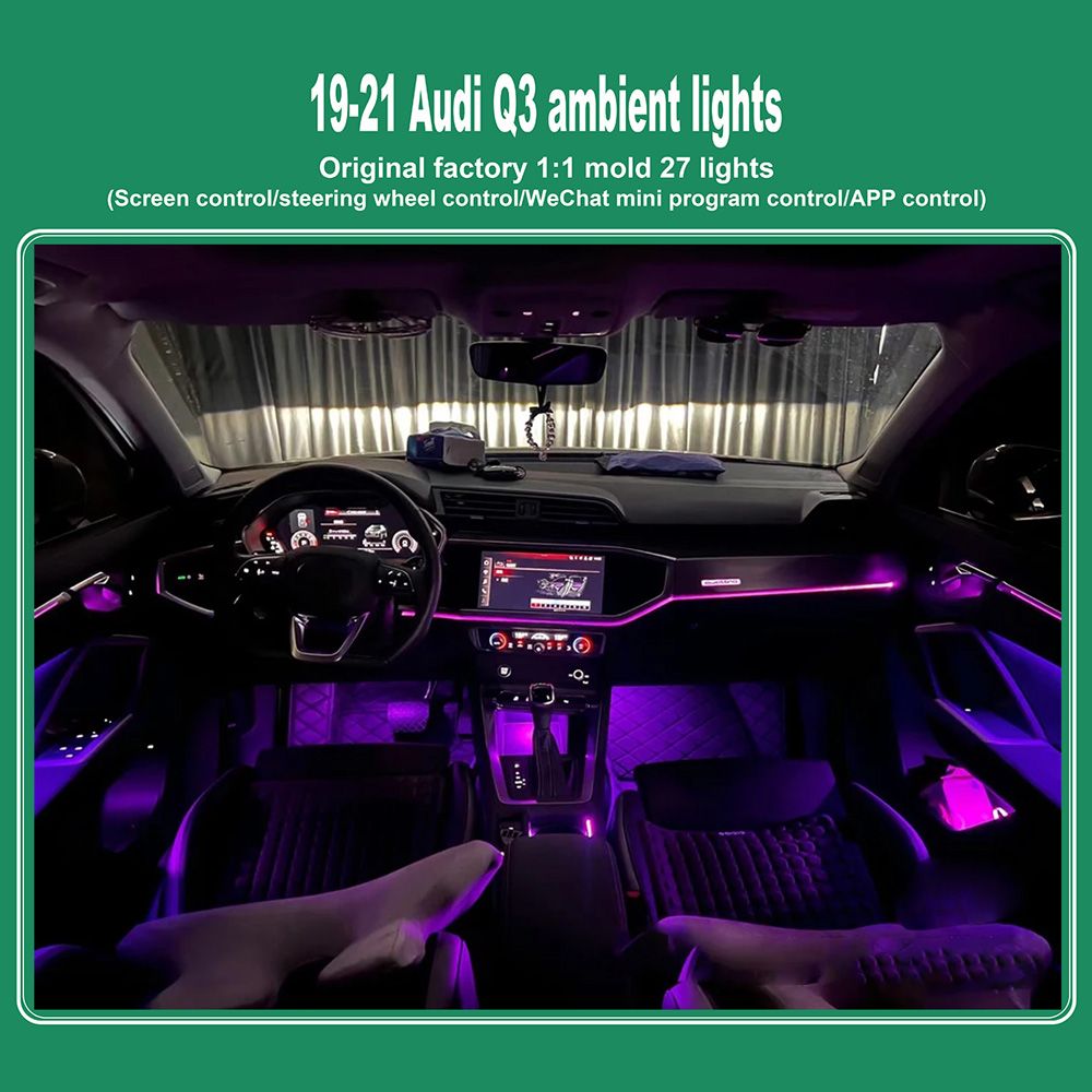 DIQ AMBIENT AUDI Q3 FULL (F3) mod.2019> (Digital iQ Ambient Light for Audi Q3 mod. 2019> with 27 Lights) - Image 2