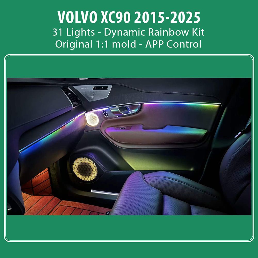 DIQ AMBIENT VOLVO XC90 DR mod. 2015-2024 (Digital iQ Ambient Light for VOLVO XC90 mod. 2015-2024 with 31 Lights) - Image 2