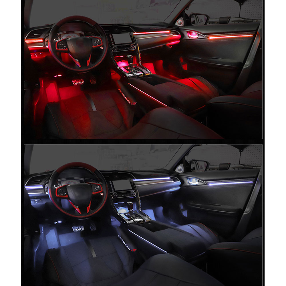 DIQ AMBIENT HONDA CIVIC X FULL mod. 2016-2021 (Digital iQ Ambient Dynamic Light for Honda Civic mod. 2016-2021 with 23 Lights - FULLKIT) - Image 6