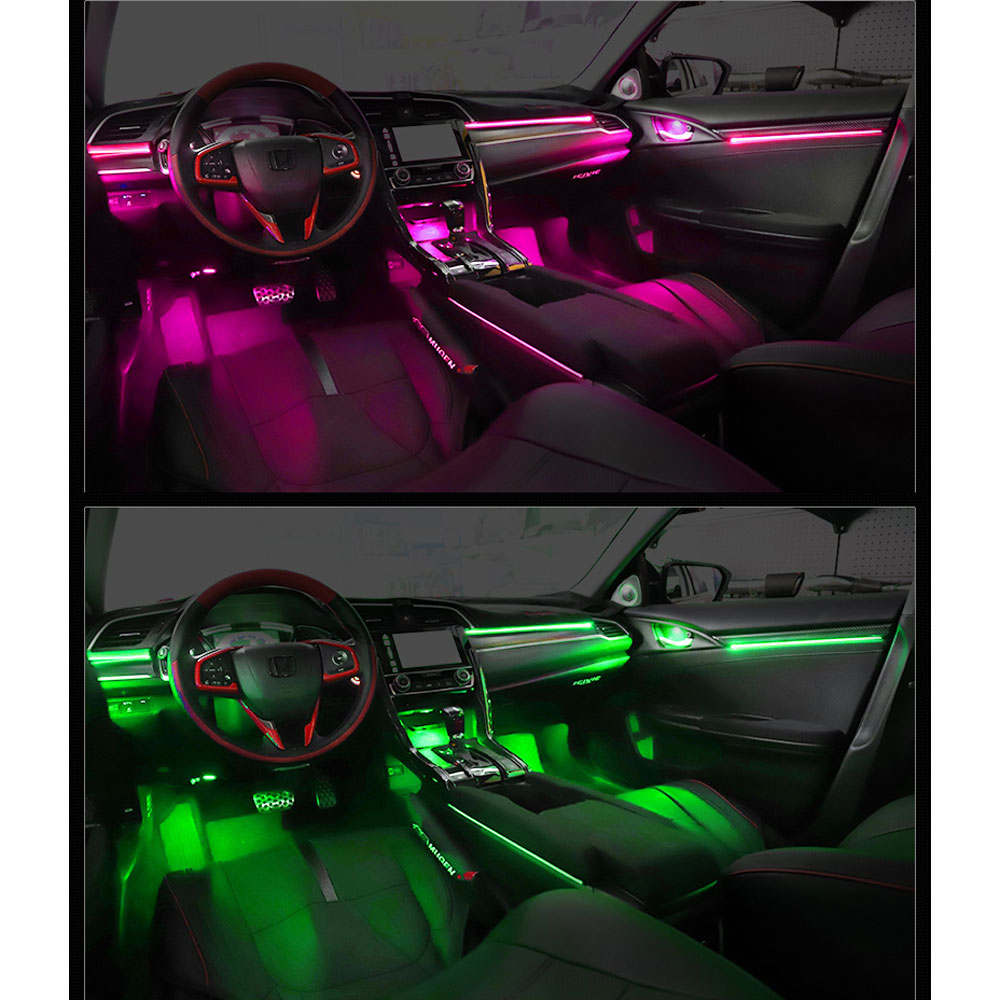 DIQ AMBIENT HONDA CIVIC X FULL mod. 2016-2021 (Digital iQ Ambient Dynamic Light for Honda Civic mod. 2016-2021 with 23 Lights - FULLKIT) - Image 5