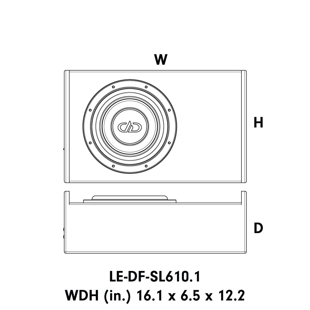 Subwoofer Αυτοκινήτου - DD Audio - LE-DF-SL610 - Image 4