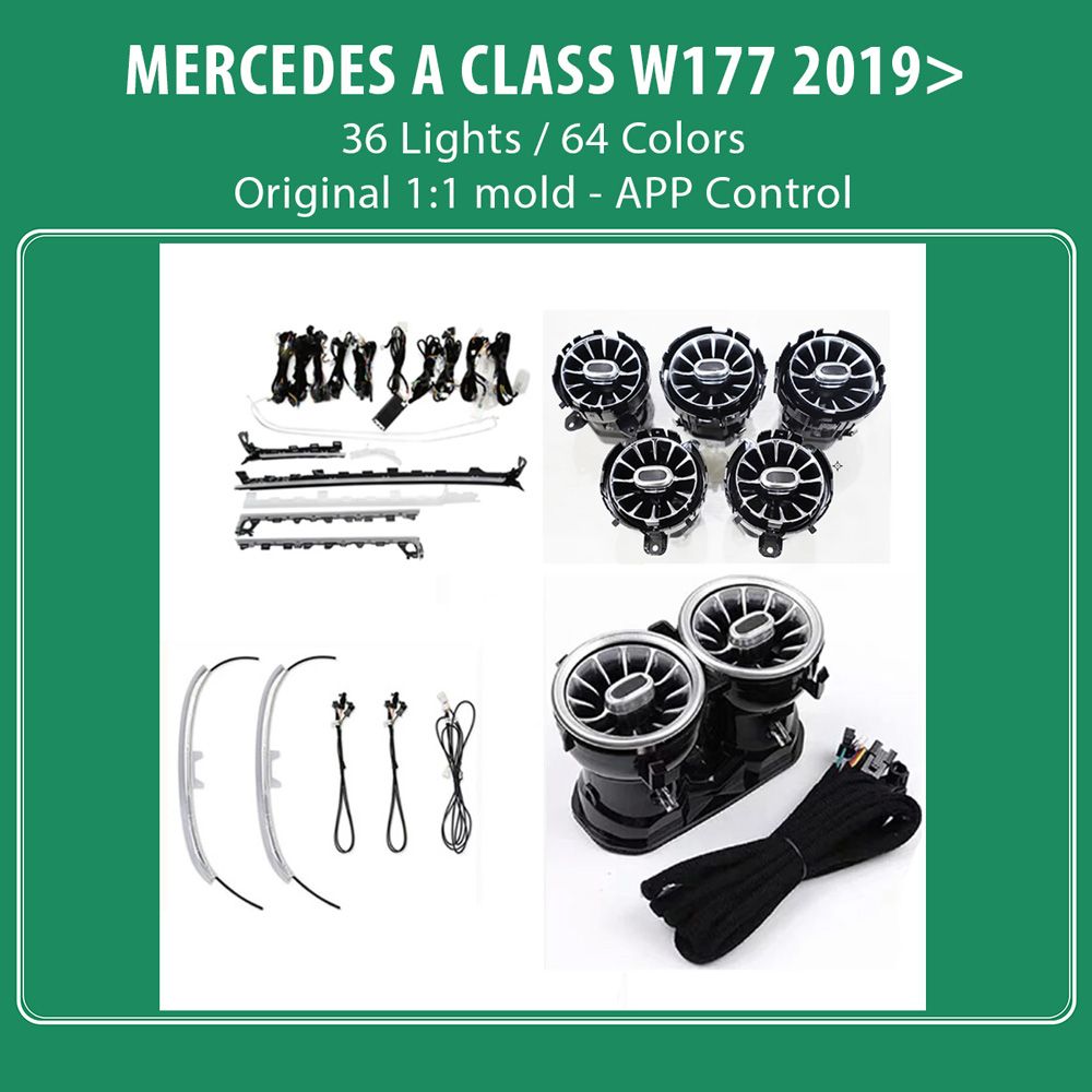 DIQ AMBIENT 8176 A4D - BENZ A (W177) mod. 2019-2024 (Digital iQ Ambient Light for MERCEDES A W177 mod. 2019-2024 with 36 Lights)