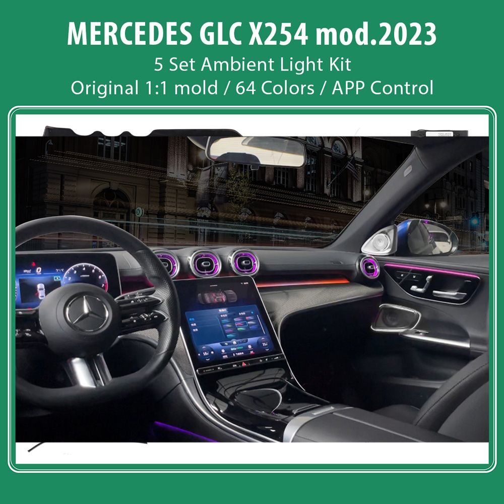 DIQ AMBIENT 8173 BJE5 - BENZ GLC (X254) (Digital iQ Ambient Light for Mercedes GLC (X254) mod. 2023> with 5 Set Kit) - Image 2