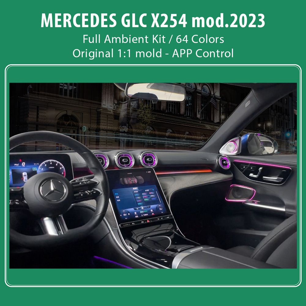 DIQ AMBIENT 8173 BJE6 - BENZ GLC (X254) (Digital iQ Ambient Light for Mercedes GLC (X254) mod. 2023> FULLKIT ) - Image 2