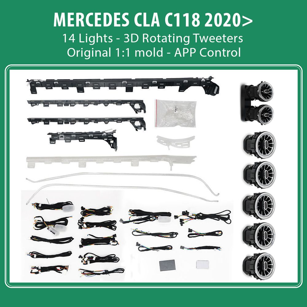 DIQ AMBIENT 8179 A4 - MERCEDES CLA (C118) (Digital iQ Ambient Light for Mercedes CLA (C118) mod. 2020> with 36 Lights)