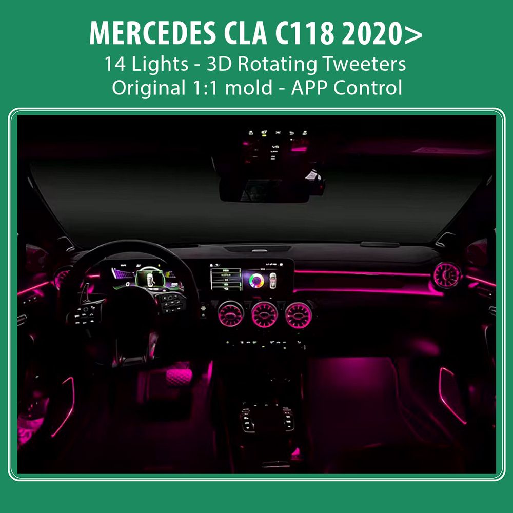 DIQ AMBIENT 8179 A4 - MERCEDES CLA (C118) (Digital iQ Ambient Light for Mercedes CLA (C118) mod. 2020> with 36 Lights) - Image 2