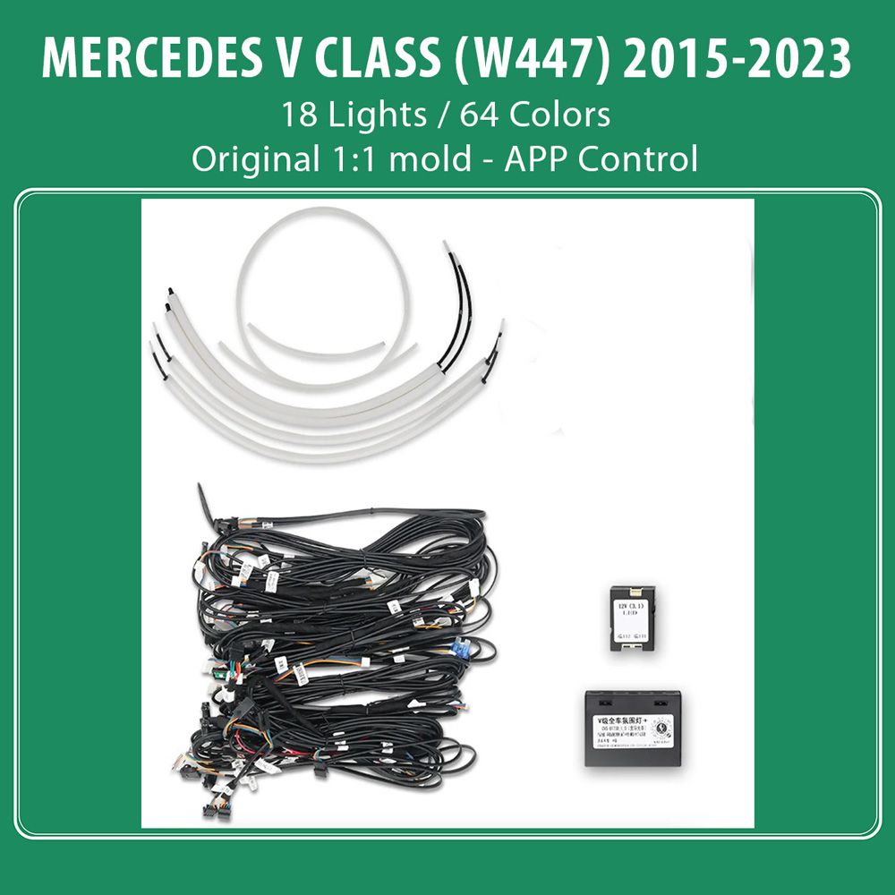 DIQ AMBIENT 8173 DIQ - BENZ V (W447) (Digital iQ Ambient Light for Mercedes V-Class (W447) mod. 2015-2024 with 18 Lights)