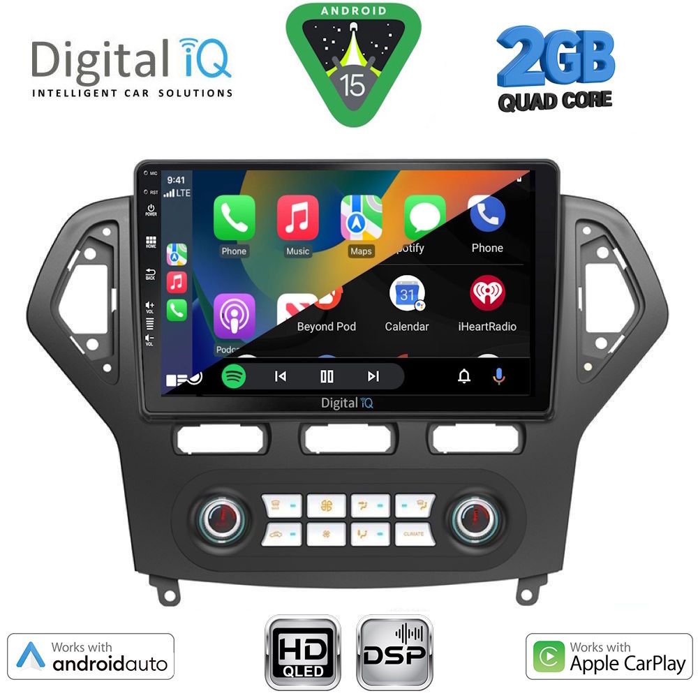 DIGITAL IQ BXC 3162CL_CPAA CLIMA (10inc) MULTIMEDIA TABLET for FORD MONDEO mod. 2007-2011 - Image 2
