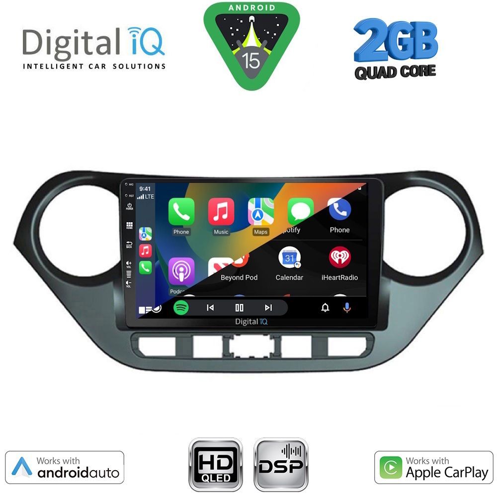 DIGITAL IQ BXC 3224_CPAA (9inc) MULTIMEDIA TABLET for HYUNDAI i10 mod. 2014-2020 - Image 2