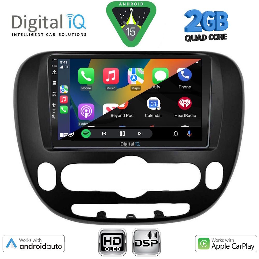 DIGITAL IQ BXC 3321_CPAA (9inc) MULTIMEDIA TABLET for KIA SOUL mod. 2013-2019 - Image 2