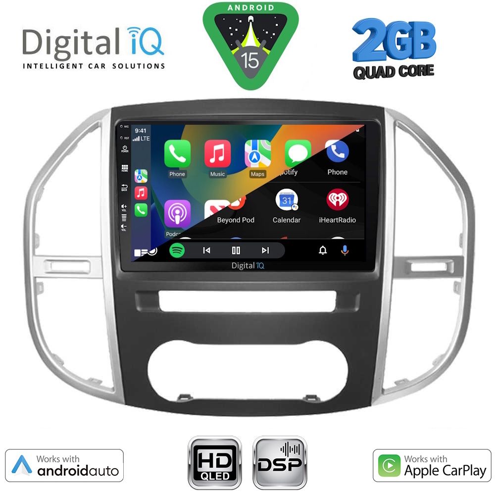 DIGITAL IQ BXC 3429_CPAA (10inc) MULTIMEDIA TABLET for MERCEDES VITO – VIANO (W447) mod. 2015-2024 - Image 2