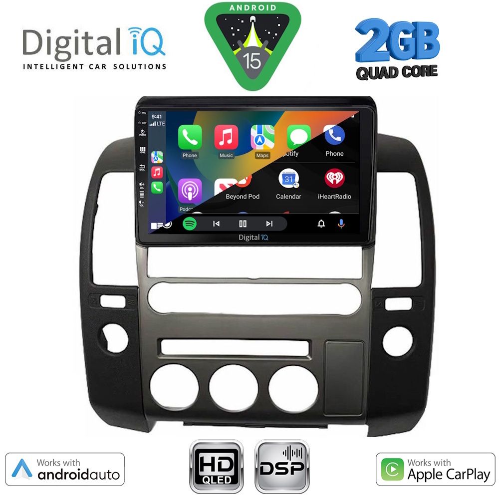 DIGITAL IQ BXC 3454_CPAA (ORIG.NAVI) (9inc) MULTIMEDIA TABLET for NISSAN NAVARA D40 mod. 2006-2011 με Original Navi - Image 2
