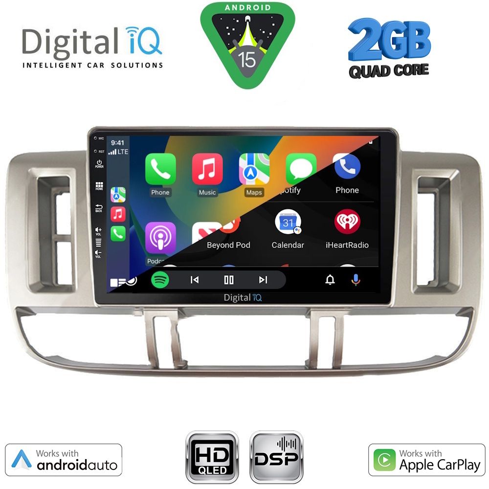 DIGITAL IQ BXC 3474_CPAA (9inc) MULTIMEDIA TABLET for NISSAN XTRAIL mod. 2000-2004 - Image 2
