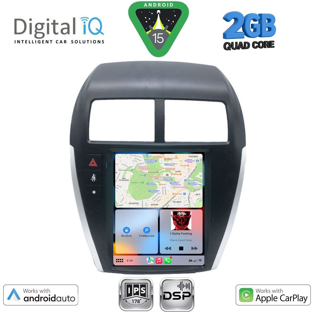 DIGITAL IQ BXC 3952_CPAA TESLA STYLE for MITSUBISHI ASX mod. 2009-2020 - Image 2