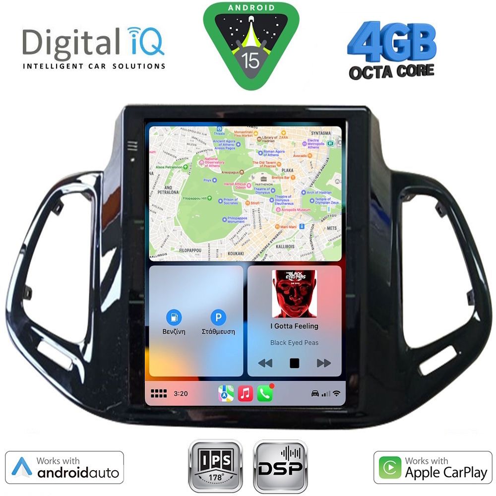 DIGITAL IQ BXF 6878_CPAA TESLA STYLE for JEEP COMPASS mod. 2017-2021 - Image 2