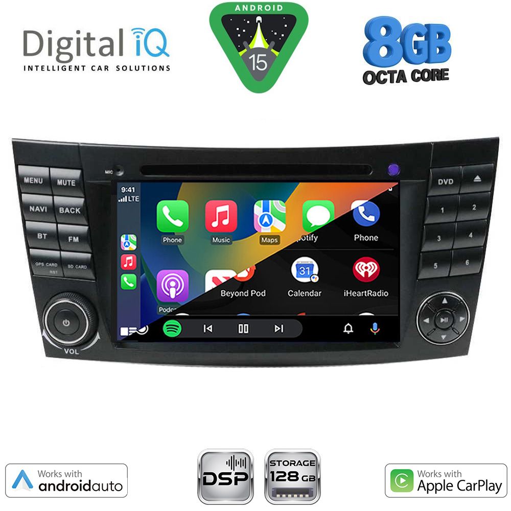 DIGITAL IQ BXF 790_CPAA (7'' DVD) MULTIMEDIA SYSTEM for MERCEDES E (W211) – CLS (W219) mod. 2003-2009 - Image 2