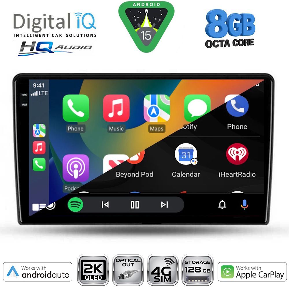DIGITAL IQ BXK 20324_CPAA (CLIMA+A/C) (9inc) MULTIMEDIA TABLET for KIA SPORTAGE mod. 2004-2010 - Image 2