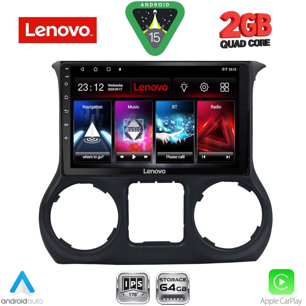 LENOVO LVD 2295_CPA (10inc) MULTIMEDIA TABLET for JEEP WRANGLER mod. 2011-2014