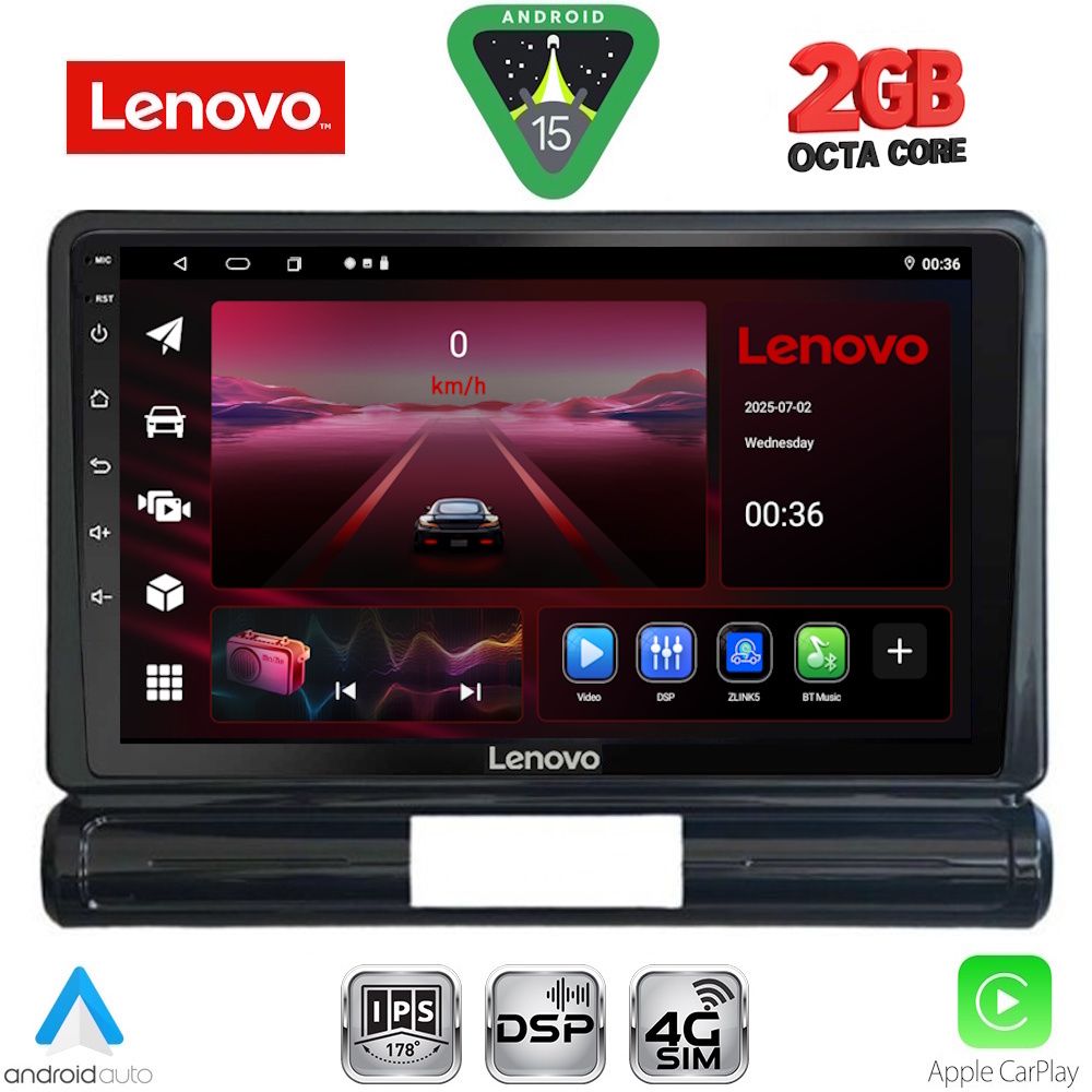 LENOVO LVF 5093L_CPA (9inc) MULTIMEDIA TABLET for CITROEN C3 - DS3 mod. 2016-2024 Low Version