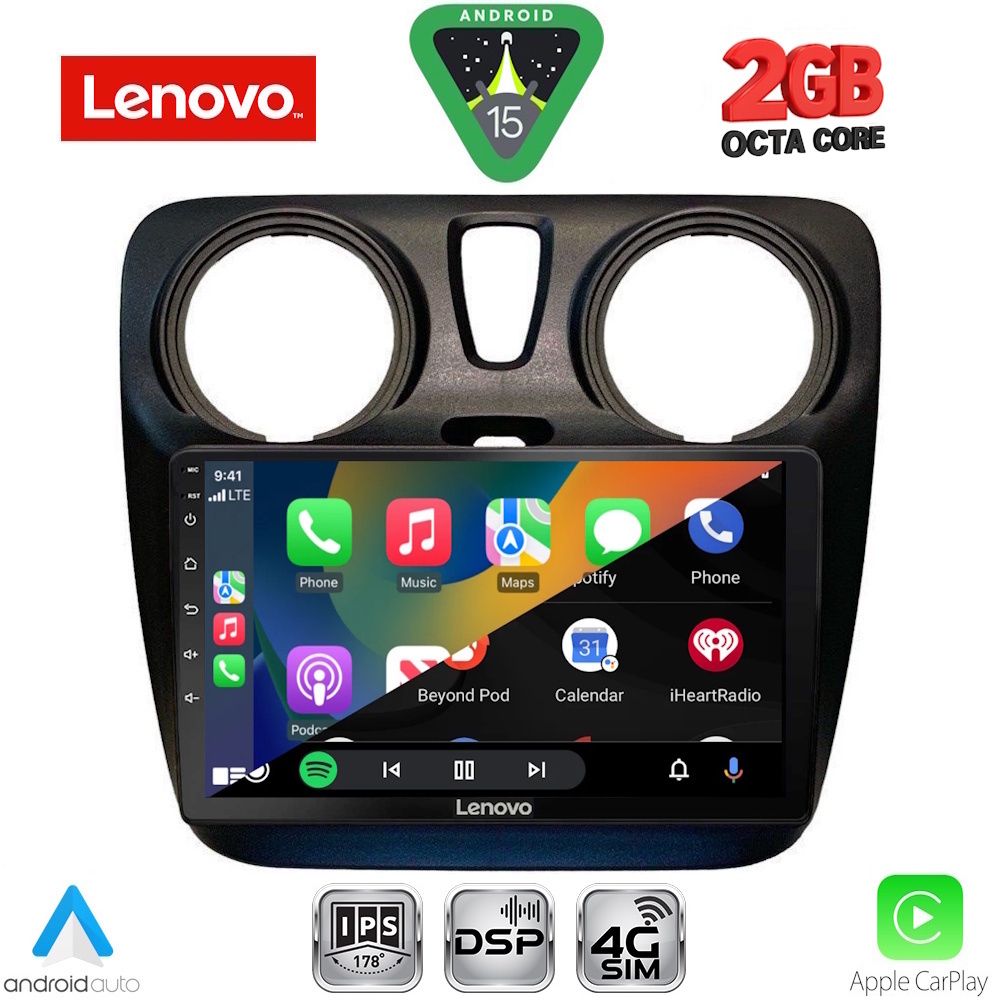 LENOVO LVF 5112_CPA (9inc) MULTIMEDIA TABLET for DACIA DOKKER 2012-2022 - Image 2
