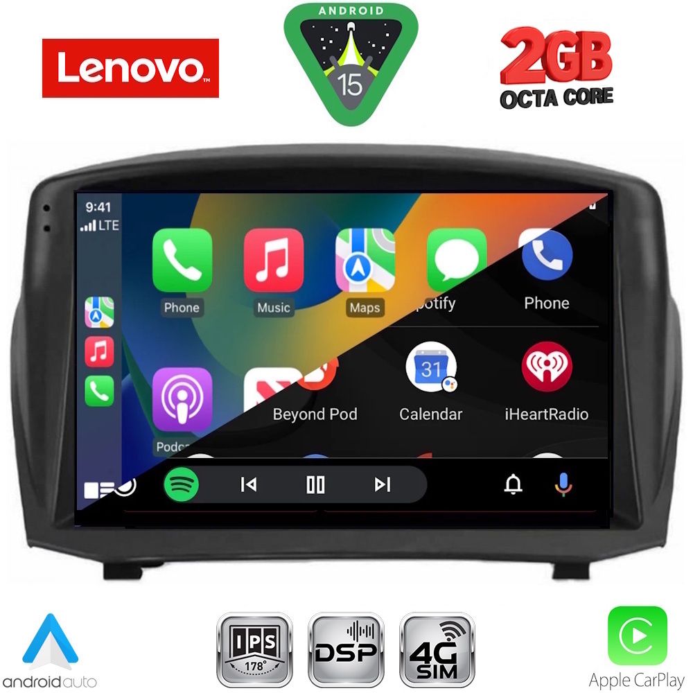 LENOVO LVF 5154B_CPA (9inc) MULTIMEDIA TABLET for FORD FIESTA mod. 2008-2017 - Image 2