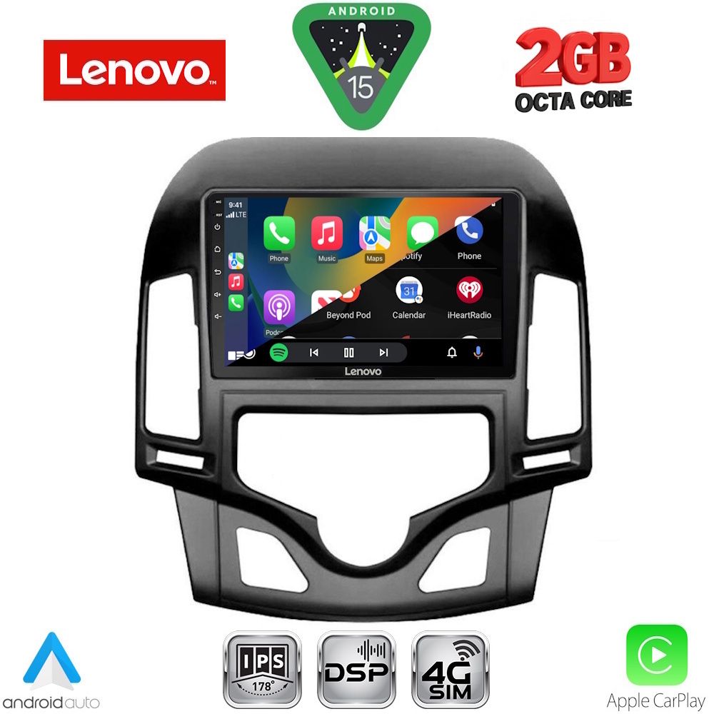 LENOVO LVF 5231_CPA CLIMA (9inc) MULTIMEDIA TABLET for HYUNDAI i30 mod. 2007-2012 - Image 2