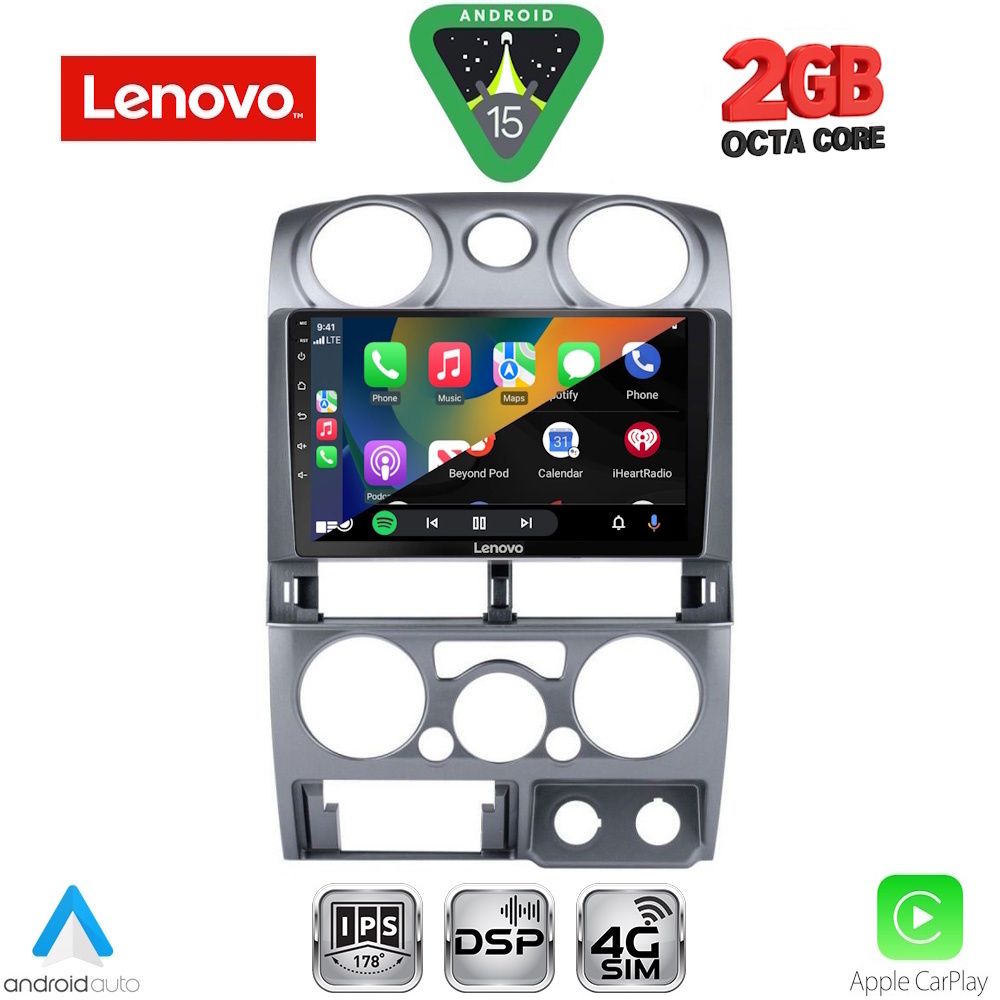 LENOVO LVF 5254SL_CPA (9inc) MULTIMEDIA TABLET for ISUZU D-MAX mod. 2008-2012 (SILVER) - Image 2