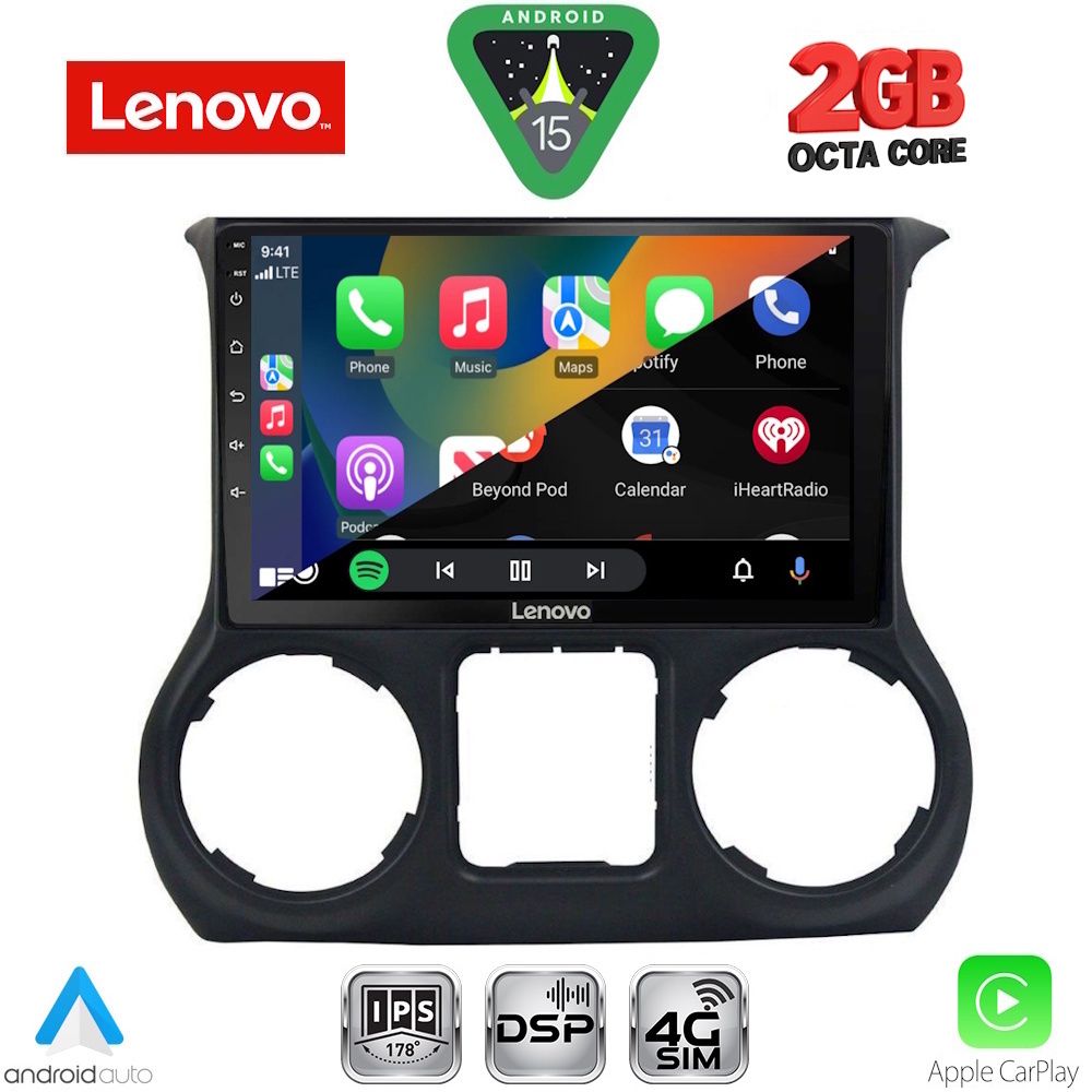 LENOVO LVF 5296_CPA (10inc) MULTIMEDIA TABLET for JEEP WRANGLER mod. 2014-2017 - Image 2