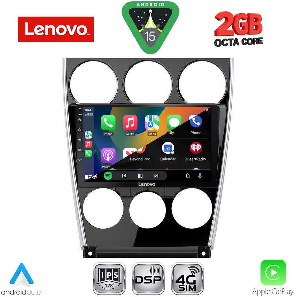 LENOVO LVF 5375_CPA (9inc) MULTIMEDIA TABLET for MAZDA 6 (FACELIFT) mod. 2005-2008 - Image 2
