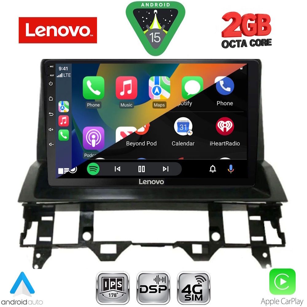 LENOVO LVF 5376_CPA DASH (10inc) MULTIMEDIA TABLET for MAZDA 6 mod. 2002-2008 - Image 2