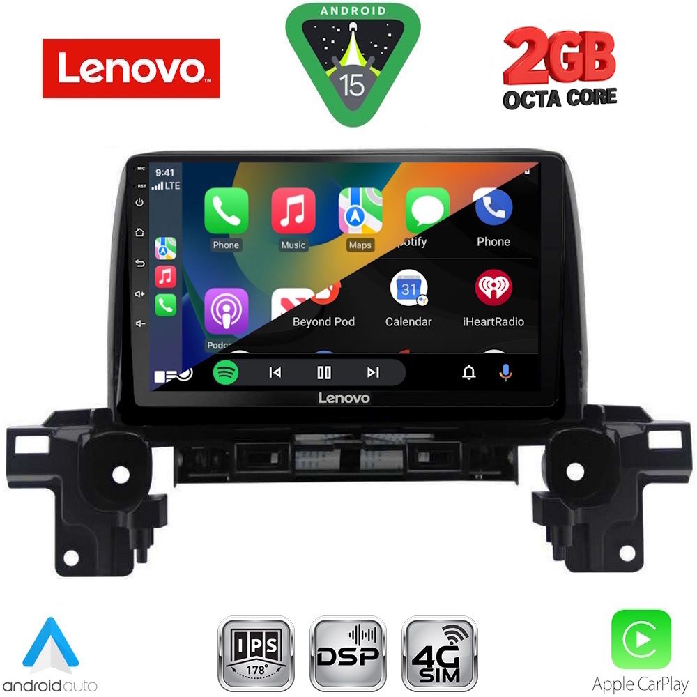 LENOVO LVF 5381_CPA (9inc) MULTIMEDIA TABLET for MAZDA CX5 mod. 2017-2025 - Image 2