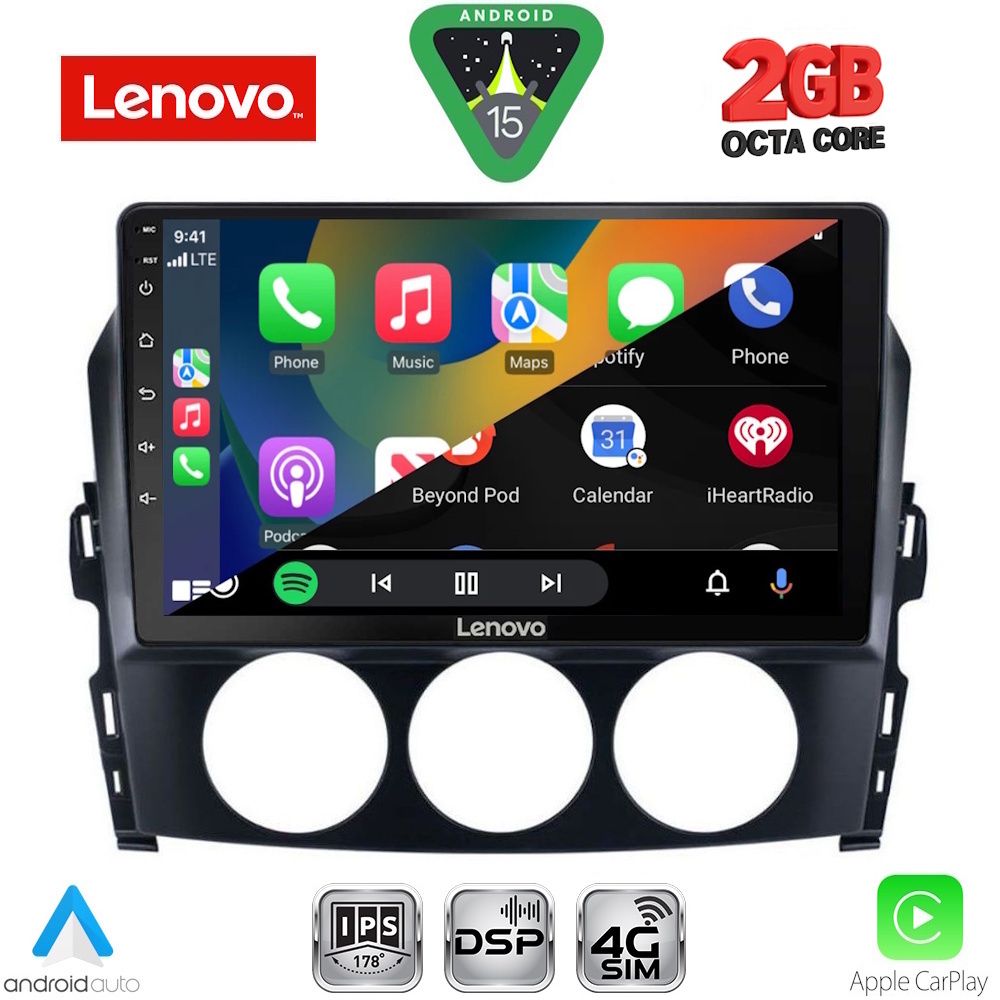 LENOVO LVF 5392_CPA (9inc) MULTIMEDIA TABLET for MAZDA MX5 mod. 2005-2015 - Image 2