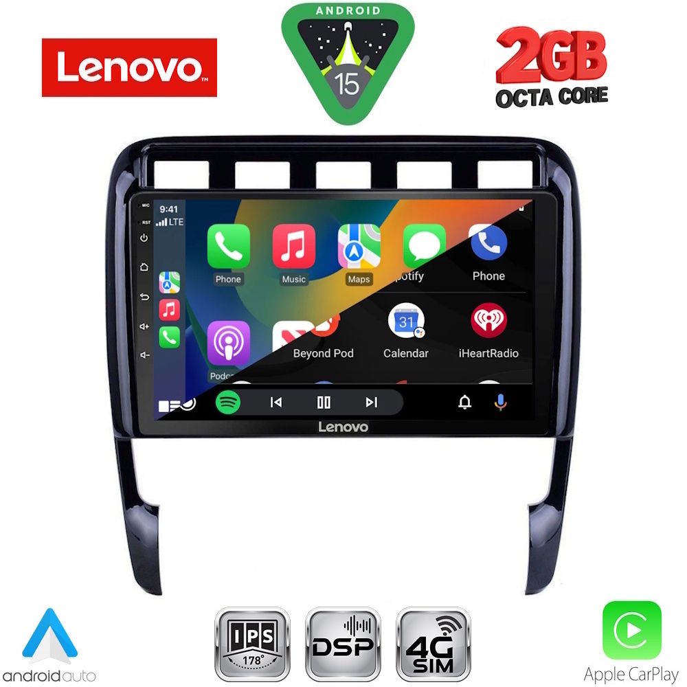LENOVO LVF 5535_CPA (9inc) MULTIMEDIA TABLET for PORSCHE CAYENNE mod. 2002-2011 - Image 2