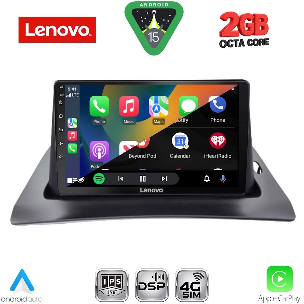 LENOVO LVF 5550_CPA (9inc) MULTIMEDIA TABLET for RENAULT KANGOO mod. 2010-2021 - Image 2