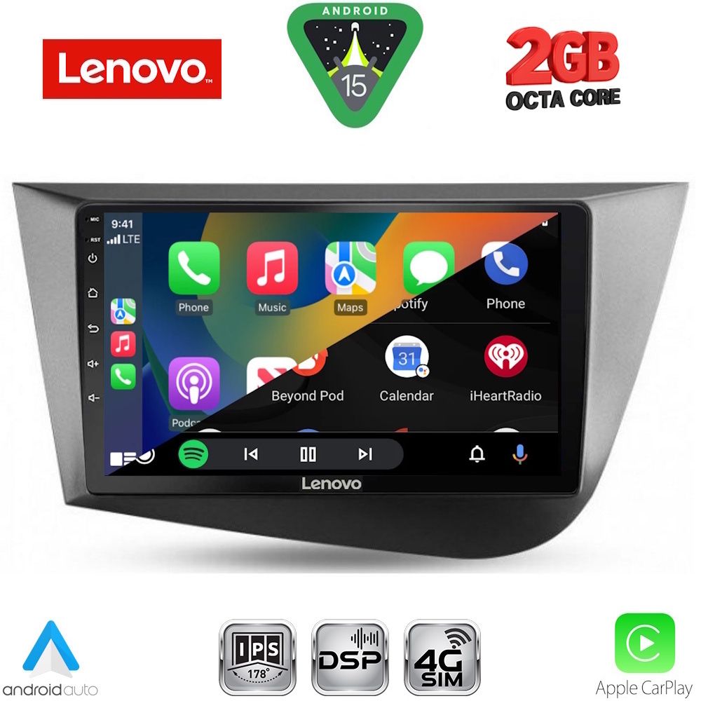LENOVO LVF 5574_CPA (9inc) MULTIMEDIA TABLET for SEAT LEON mod. 2005-2012 - Image 2