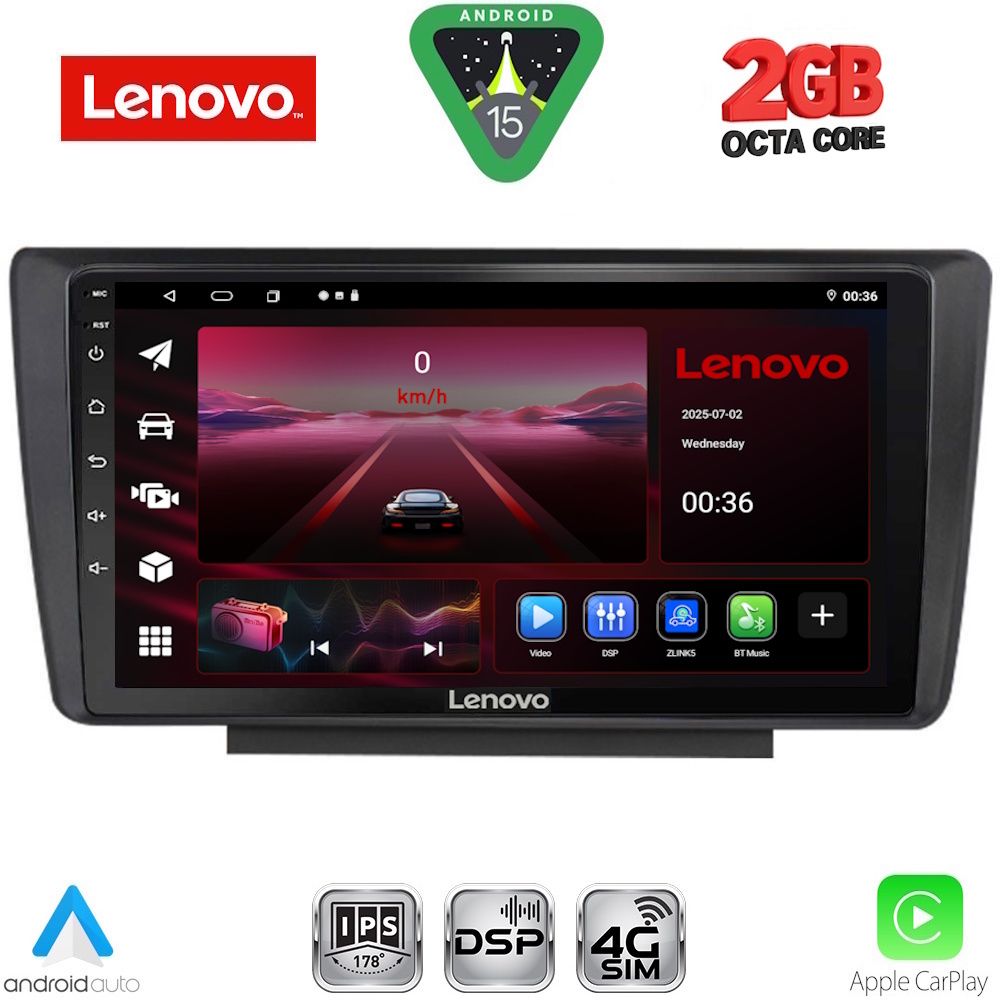 LENOVO LVF 5594_CPA (9inc) MULTIMEDIA TABLET for SKODA OCTAVIA 5 mod. 2005-2012