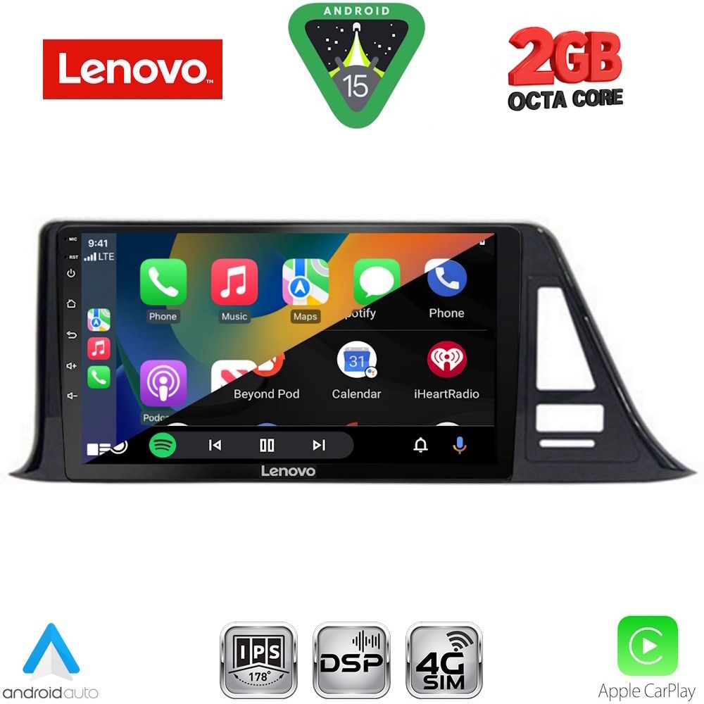 LENOVO LVF 5709_CPA (9inc) MULTIMEDIA TABLET for TOYOTA CH-R mod. 2017-2023 - Image 2
