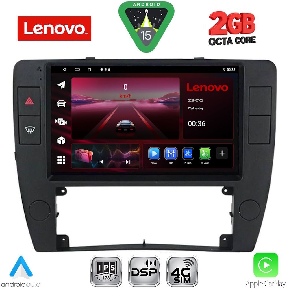 LENOVO LVF 5749_CPA (9inc) MULTIMEDIA TABLET for VW PASSAT mod. 2000-2005