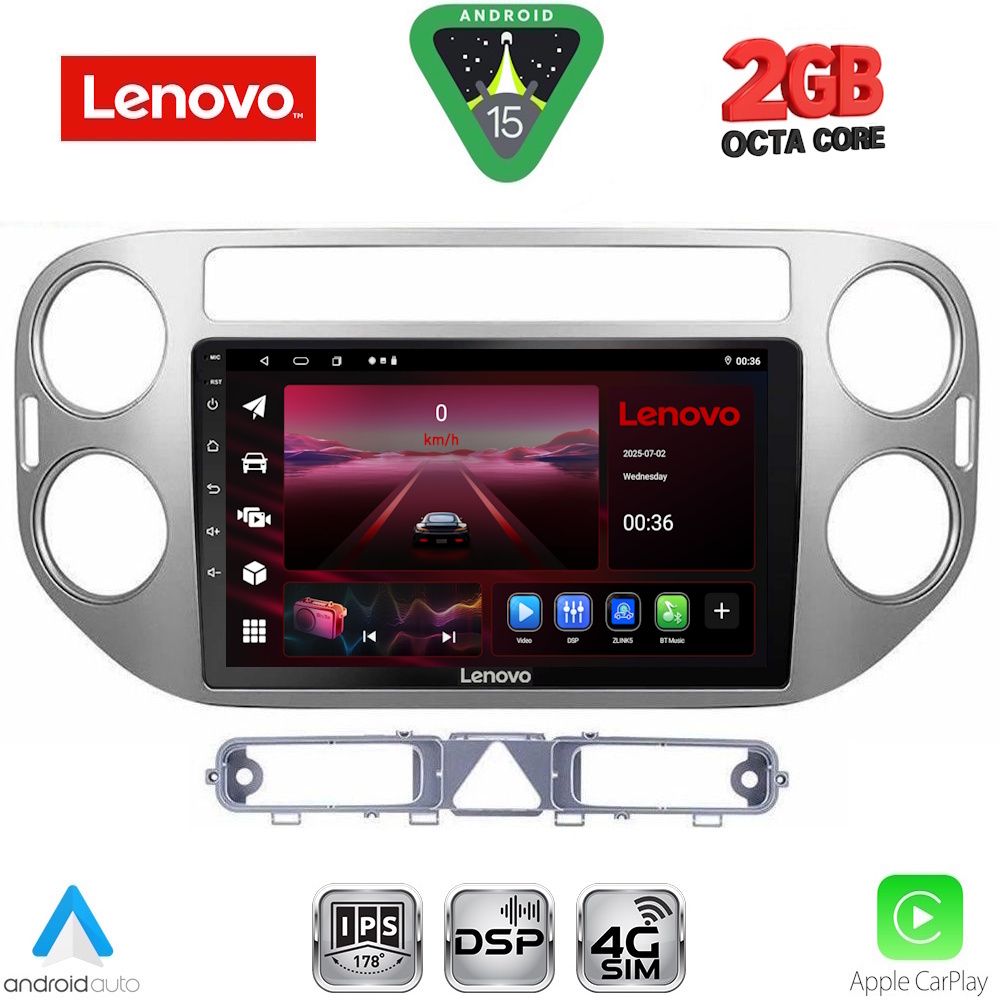 LENOVO LVF 5759GR_CPA (9inc) MULTIMEDIA TABLET for VW TIGUAN mod. 2004-2011 (GREY)
