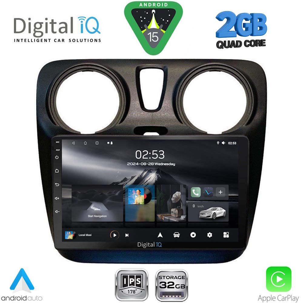DIGITAL IQ RSD 1112_CPA (9inc) MULTIMEDIA TABLET for DACIA DOKKER mod. 2012-2022
