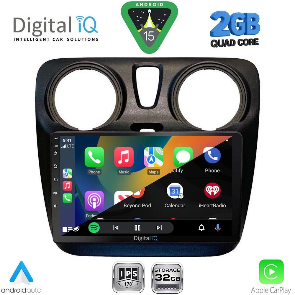 DIGITAL IQ RSD 1112_CPA (9inc) MULTIMEDIA TABLET for DACIA DOKKER mod. 2012-2022 - Image 2