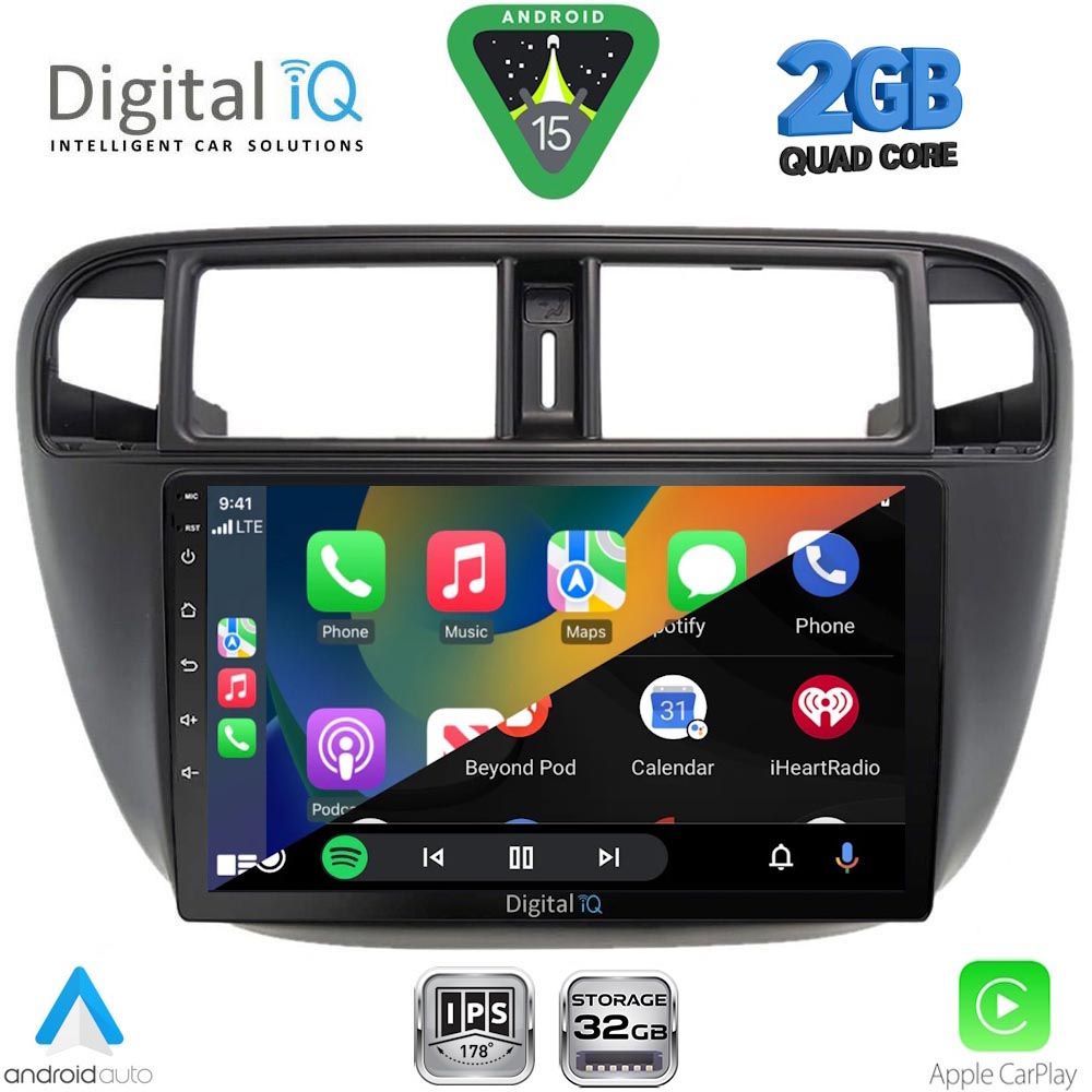 DIGITAL IQ RSD 1186_CPA A/C (9inc) MULTIMEDIA TABLET for HONDA CIVIC mod. 1995-2001 - Image 2