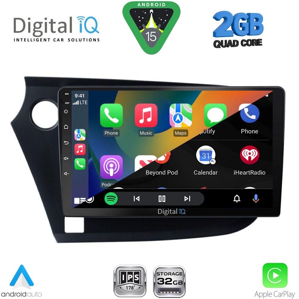 DIGITAL IQ RSD 1205_CPA (9inc) MULTIMEDIA TABLET for HONDA INSIGHT mod. 2009-2014 - Image 2