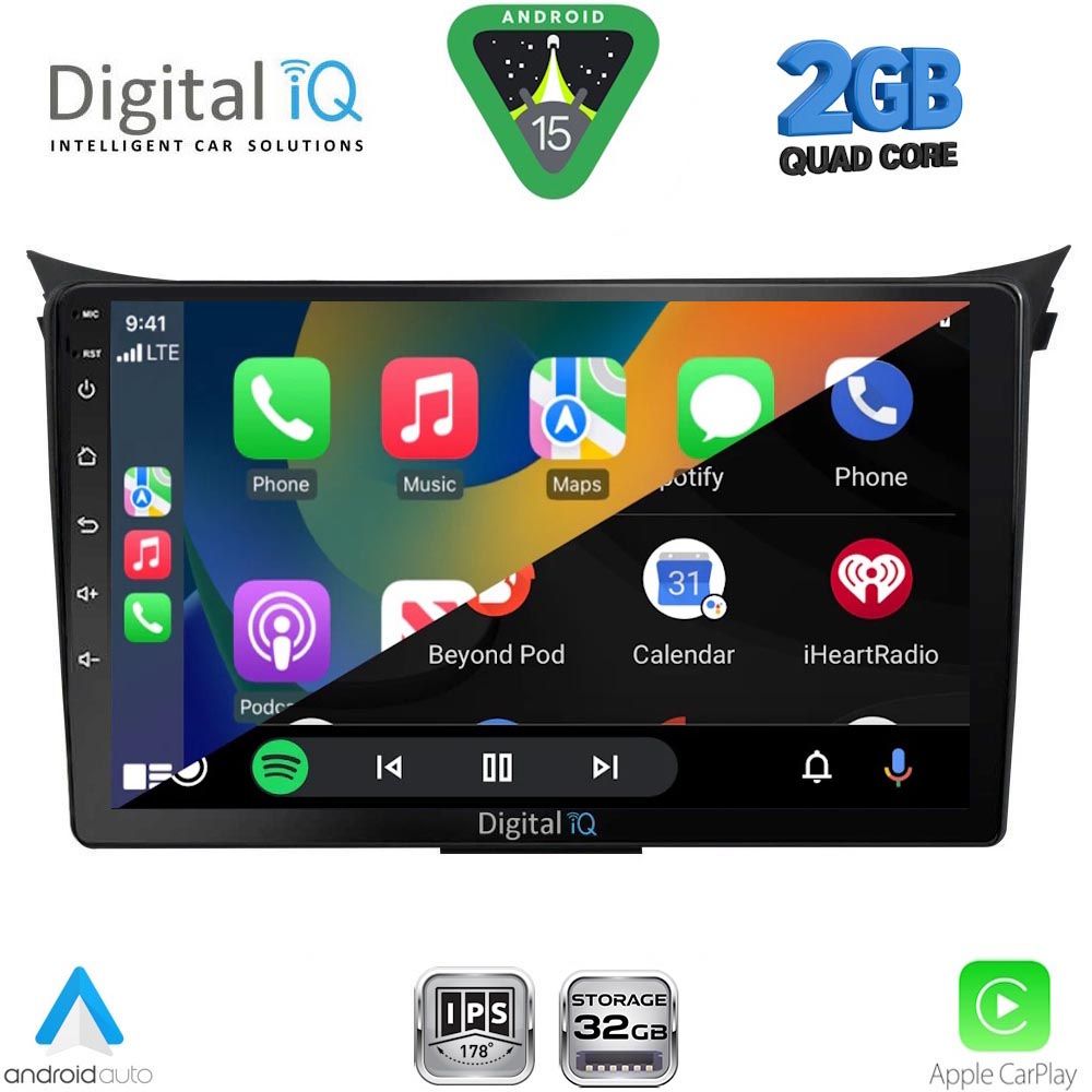 DIGITAL IQ RSD 1232_CPA (9inc) MULTIMEDIA TABLET for HYUNDAI i30 mod. 2012-2017 - Image 2