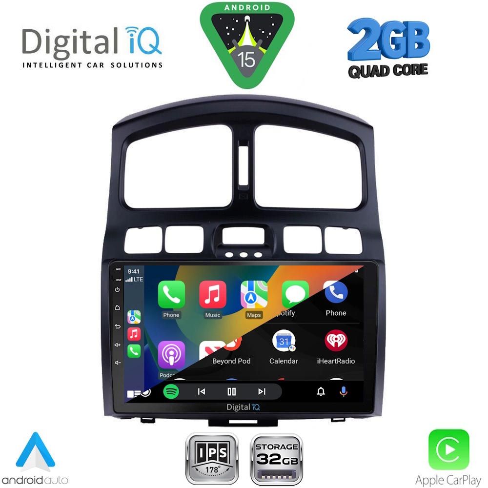 DIGITAL IQ RSD 1236_CPA (9inc) MULTIMEDIA TABLET for HYUNDAI SANTA FE mod. 2003-2006 - Image 2