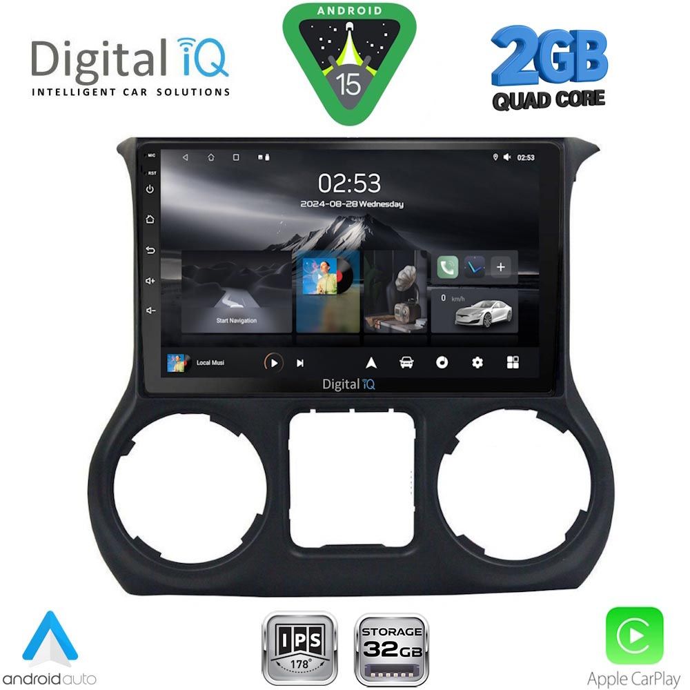DIGITAL IQ RSD 1296_CPA (10inc) MULTIMEDIA TABLET for JEEP WRANGLER mod. 2014-2017