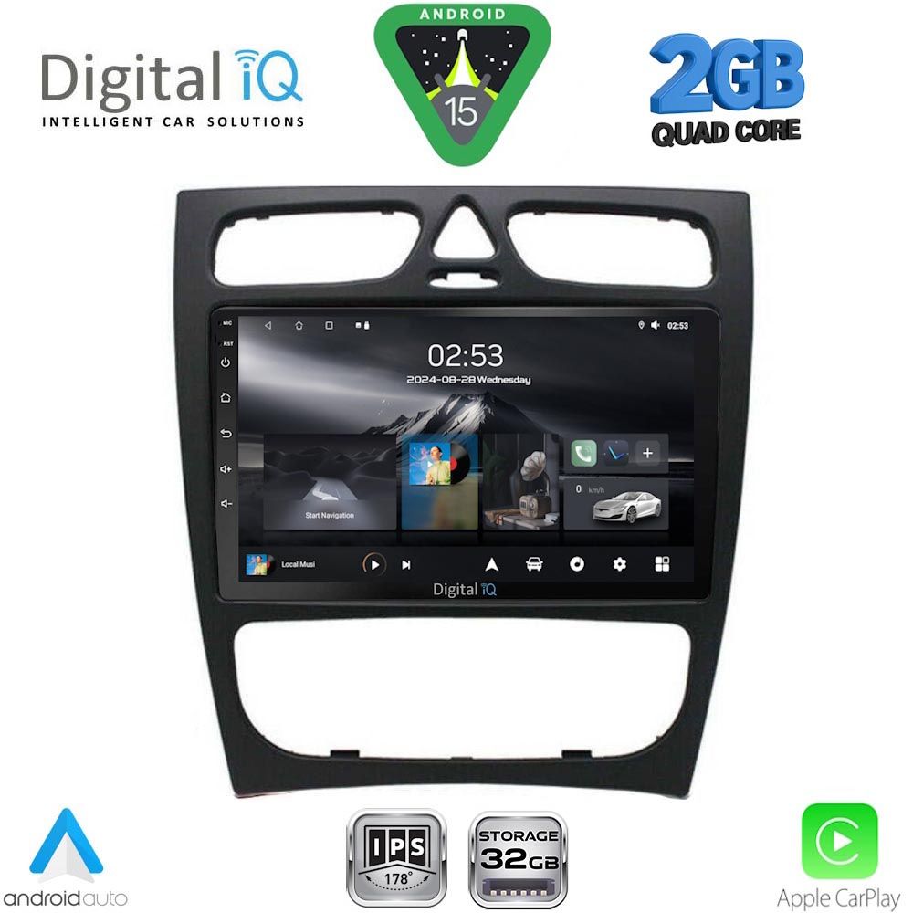 DIGITAL IQ RSD 1402_CPA (9inc) MUTIMEDIA TABLET for MERCEDES C (W203) mod. 1999-2004